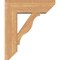 Ekena Millwork Funston Slat Smooth Bracket w/ Offset Brace, Western Red Cedar, 7 1/2"W x 22"D x 26"H BKT0806X22X26FST06SWR - alternate 4